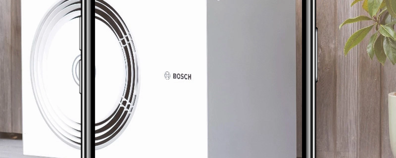 Person can virtually place the desired heat pump in the garden with the 3D heat pump simulation from Bosch.