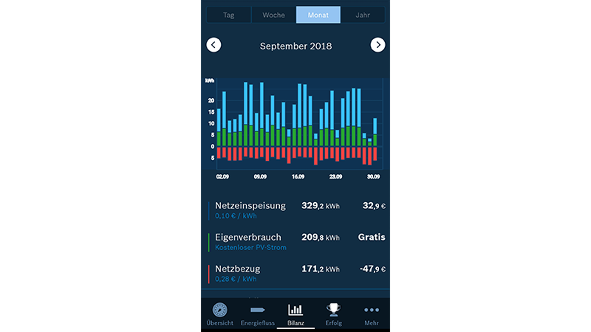Energiebilanz Energiemanager