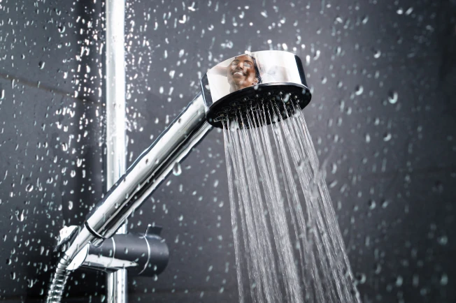 Wasser läuft aus Wasserhahn