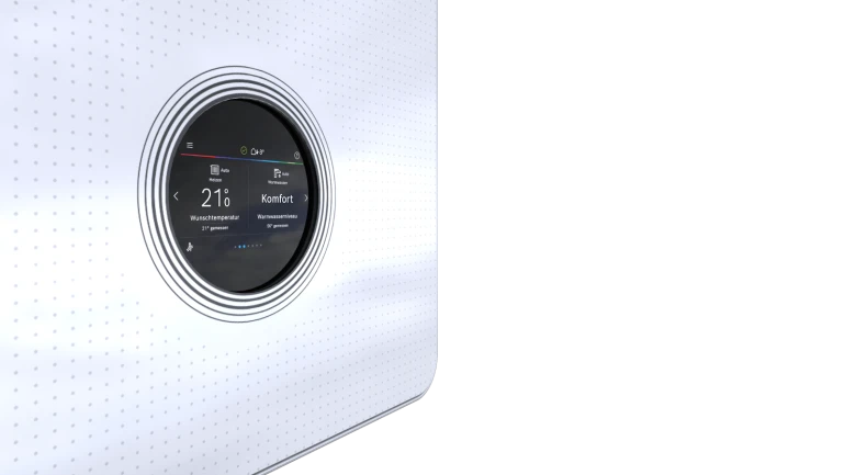Das integrierte Bedienfeld und der Systemregler von Bosch: UI 800