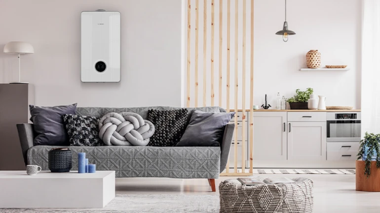 Condens 9800i W im Wohnzimer