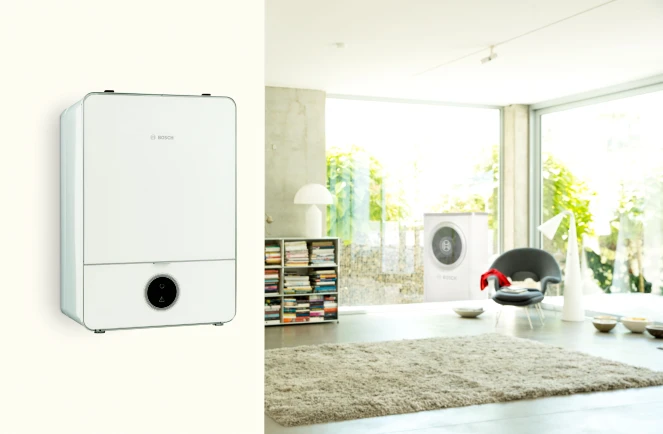 Wärmepumpe im Wohnzimmer