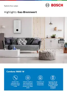 Titelblatt der Highlights Gas-Brennwert