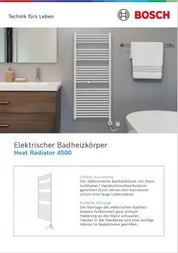 Broschüre Heat Radiator 4500