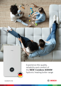 Condens 8300iW Brochure Condens 8300iW Brochure