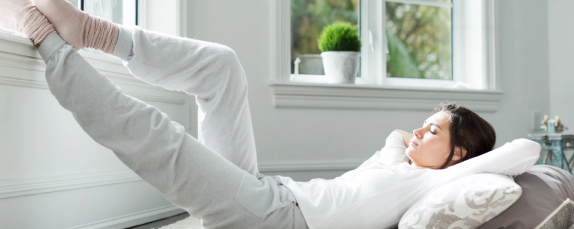 Woman enjoys air flow