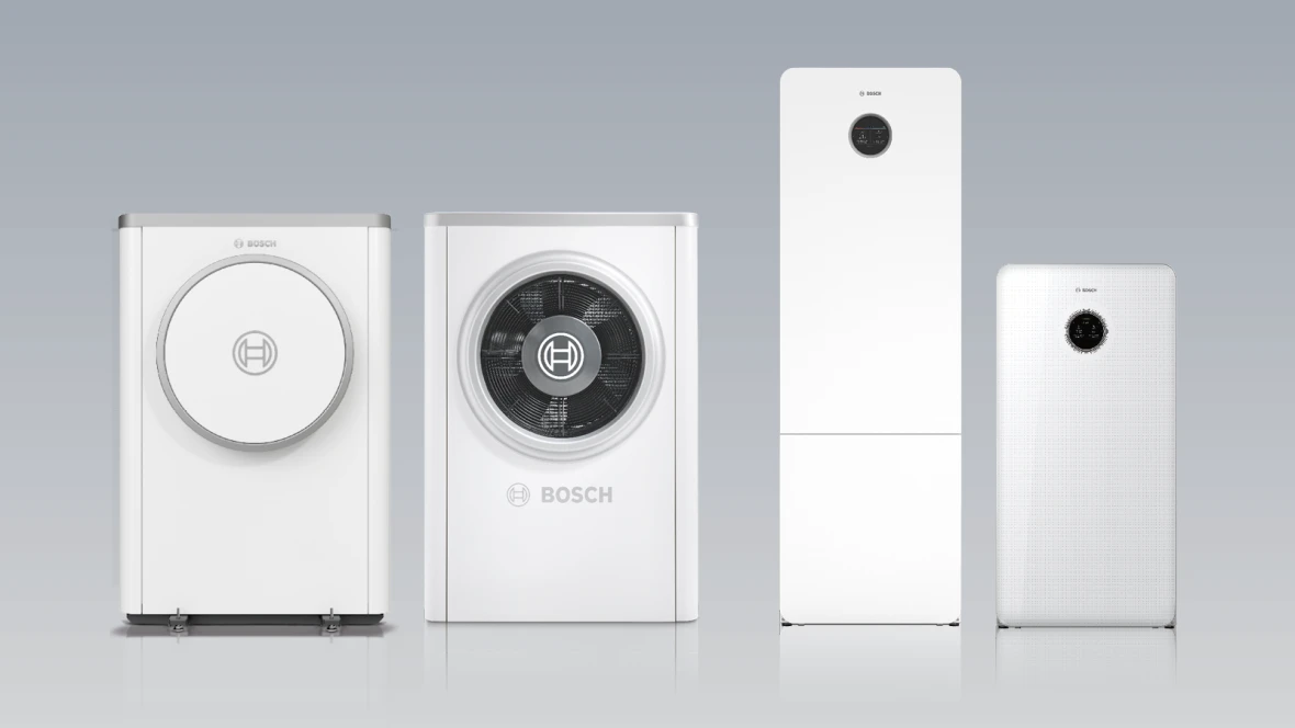 Bosch heat pump product range