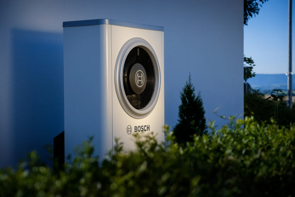 Reference building with heat pump