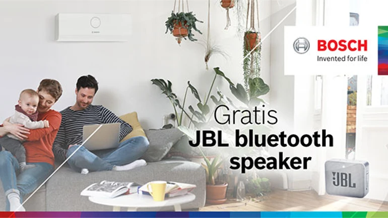 Ontvang gratis een JBL Bluetooth speaker bij elke installatie van een Bosch airconditioner