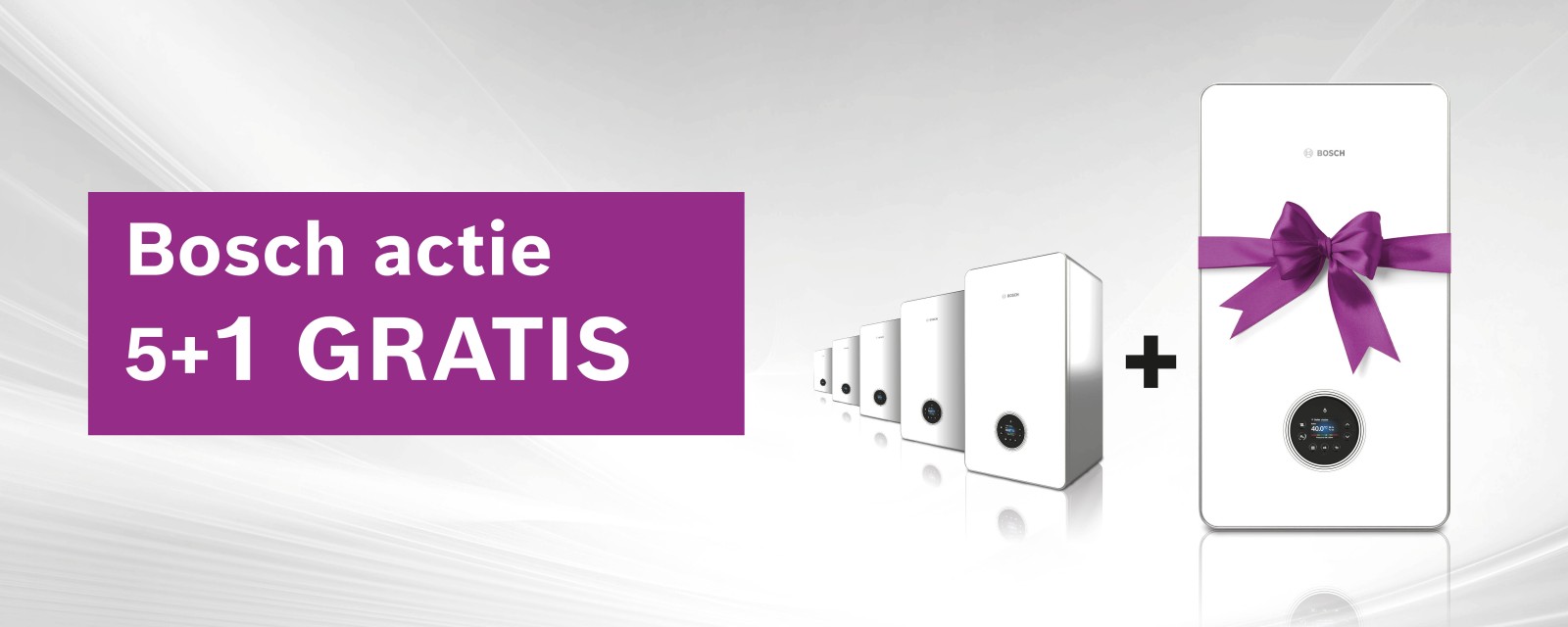 Actie 5 ketels + 1 gratis