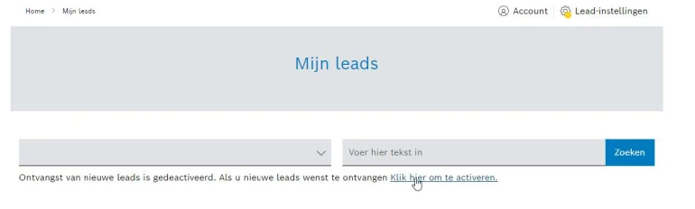 Doorklikken op de activatielink