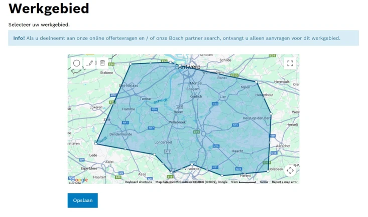 Werkgebied Lead Tool