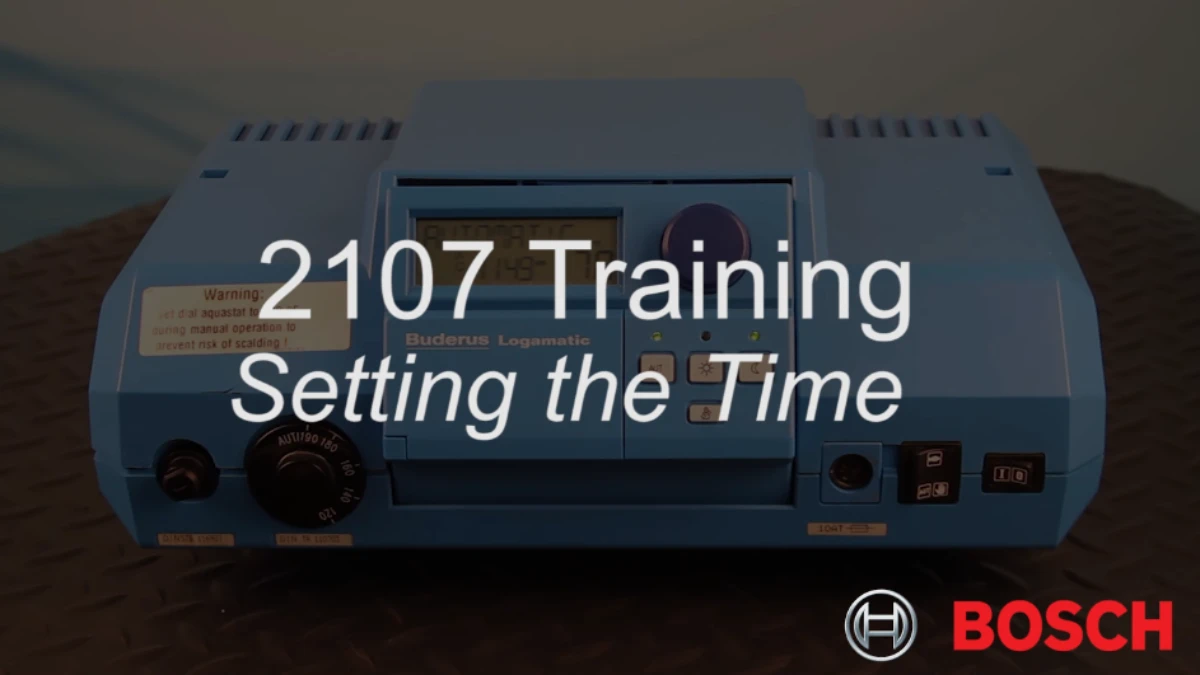 Buderus Logamatic Controls 2107: Setting the Language