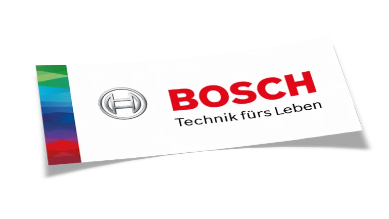 Logo Bosch con slogan Tecnologia per la vita