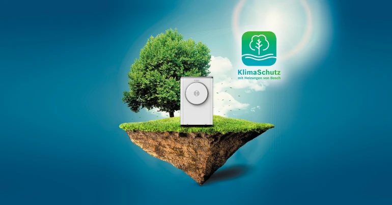 Protection du climat avec les chauffages de Bosch