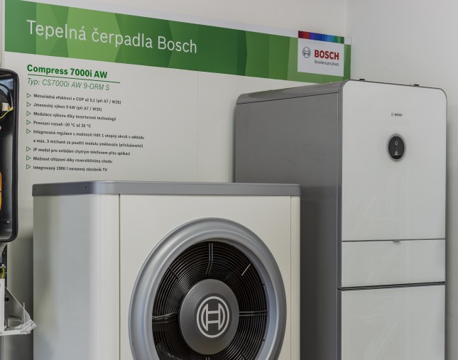 Elgas - showroom Bosch, tepelná čerpadla Bosch