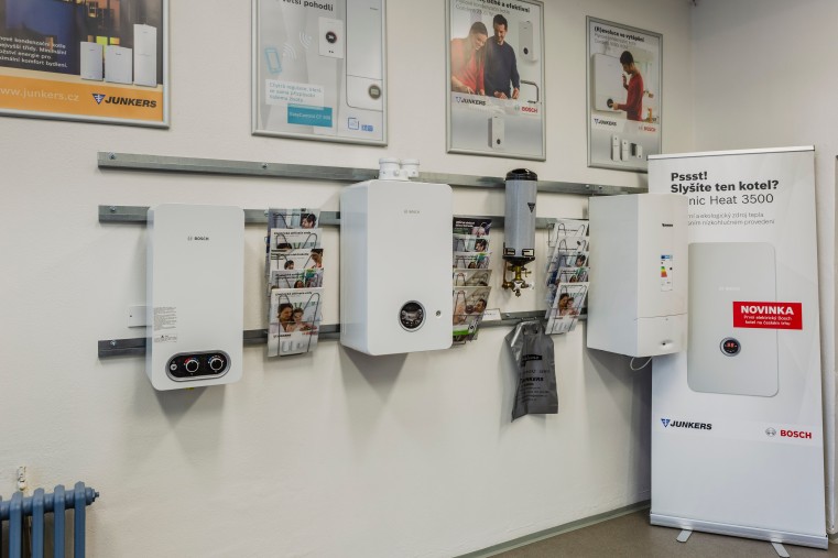 Inklemo showroom - Bosch kotle