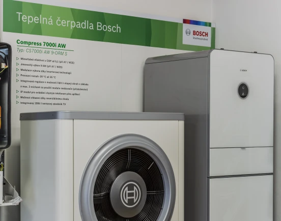 Elgas - showroom Bosch, tepelná čerpadla Bosch