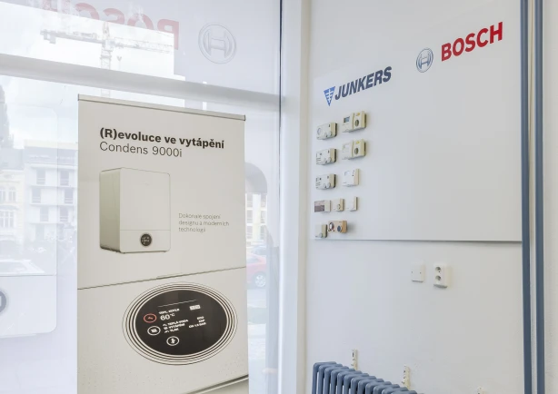 Inklemo showroom - Bosch rollup