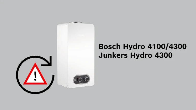 Plynové průtokové ohřívače Bosch - bezpečnostní upozornění