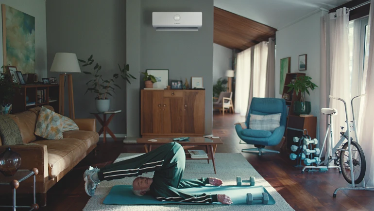 Bosch Climate 7000i an der Wand hängend