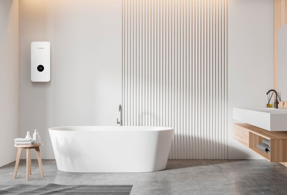 Tronic 7000 von Bosch in einem modernen Badezimmer Tronic 7000 von Bosch in einem modernen Badezimmer