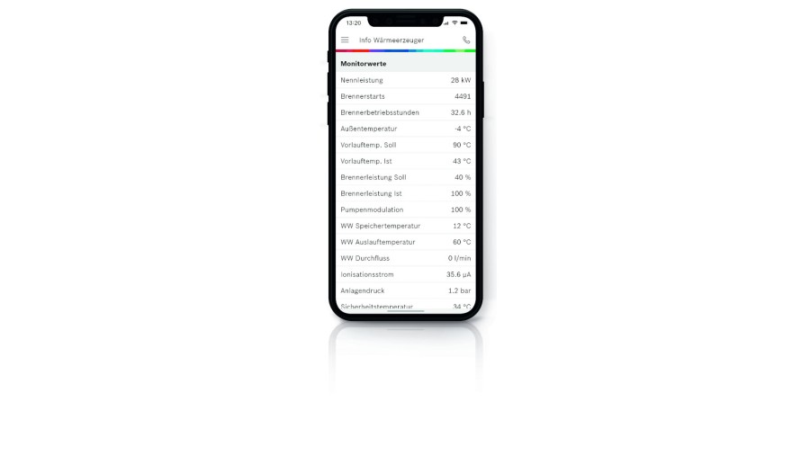Easy-Service App Info-Wärmeerzeuger Easy-Service App Info-Wärmeerzeuger