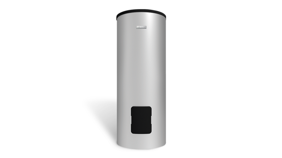 Produktbild von einem Warmwasserspeicher von Bosch. Produktbild von einem Warmwasserspeicher von Bosch.
