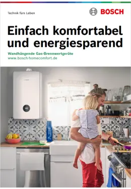 Titelbild für die Gesamtbroschüre über wandhängende Gas-Brennwertgeräte.