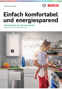 Titelbild für die Gesamtbroschüre über wandhängende Gas-Brennwertgeräte. Titelbild für die Gesamtbroschüre über wandhängende Gas-Brennwertgeräte.