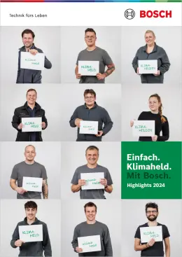 Titelbild für die Broschüre von Bosch zu den Highlight Produkten 2024.