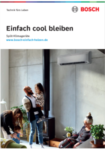 Titelbild für die Klimageräte-Gesamtbroschüre. Titelbild für die Klimageräte-Gesamtbroschüre.