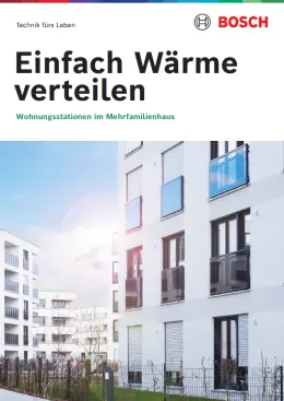 Titelbild der Wohnungsstationen Broschüre.