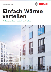 Titelbild der Wohnungsstationen Broschüre. Titelbild der Wohnungsstationen Broschüre.