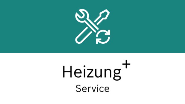 Werkzeug-Icon mit Heizung+ Service Beschriftung