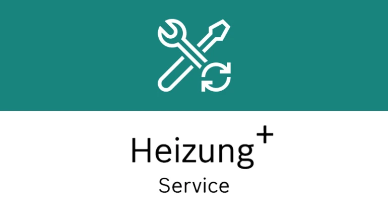 Werkzeug-Icon mit Heizung+ Service Beschriftung