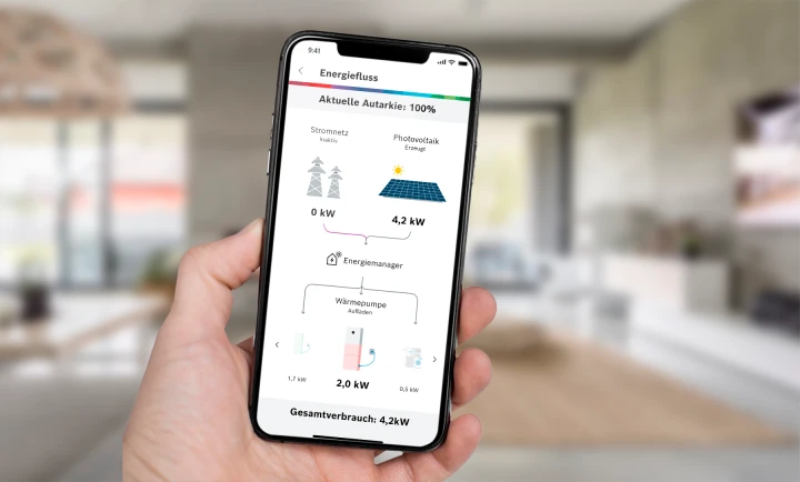 Energiefluss steuern in der Energiemanager-App von Bosch