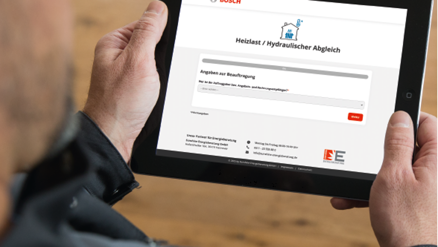 Heizlastberechnungs-Service auf Ipad Heizlastberechnungs-Service auf Ipad