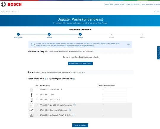 Einfache Inbetriebnahme