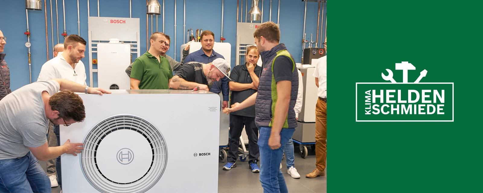 Jungmeister Wärmepumpen Schulung mit Bosch