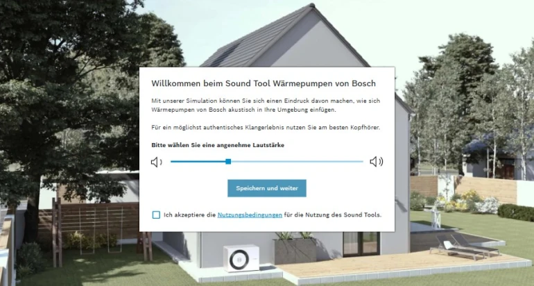 Grafik von Bosch Sound-Tool.