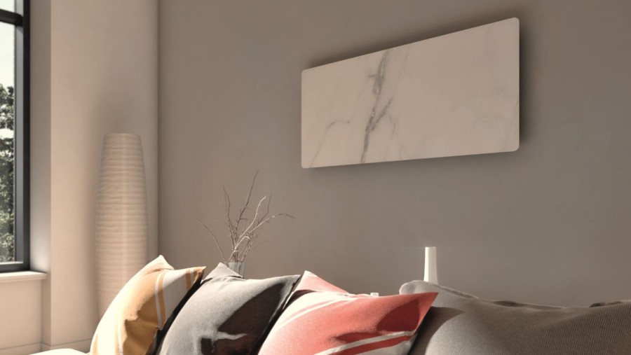 Infrarotpaneel wandhängend im Wohnzimmer Infrarotpaneel wandhängend im Wohnzimmer