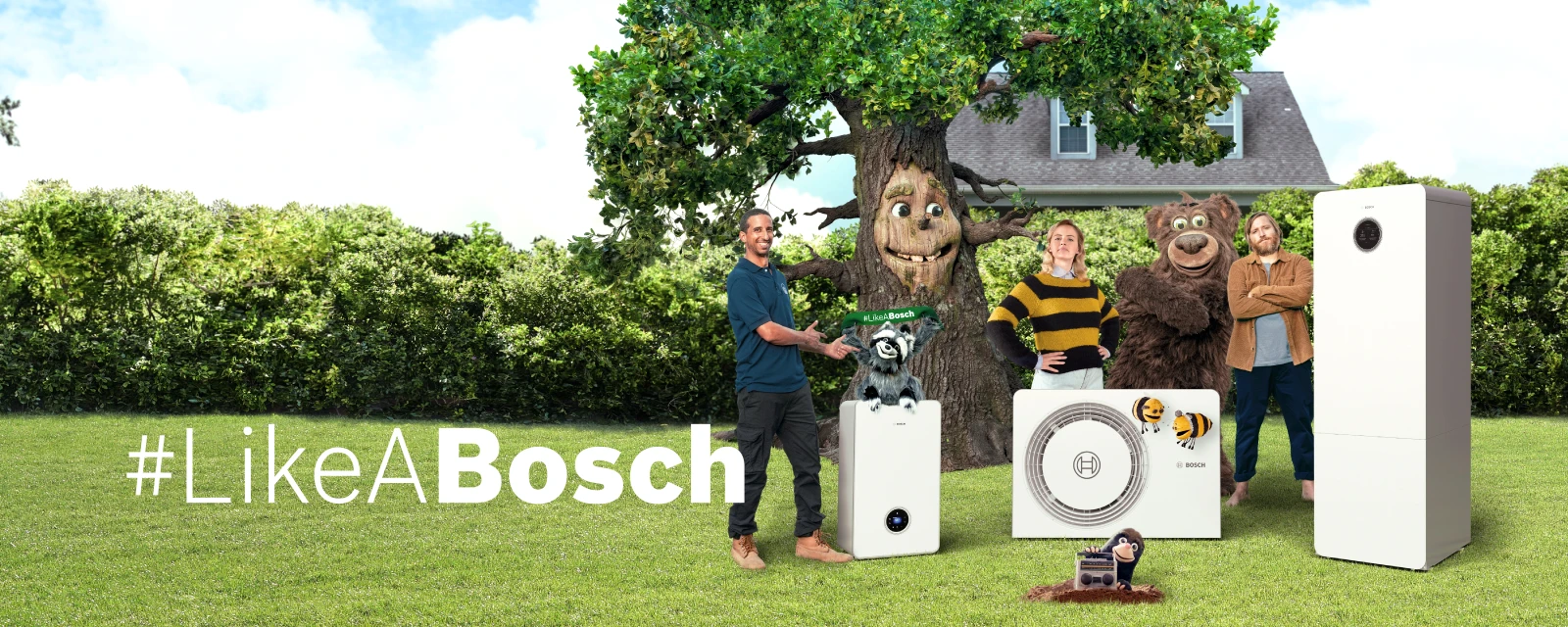 Bild der Kampagne von Heizen #LikeABosch.