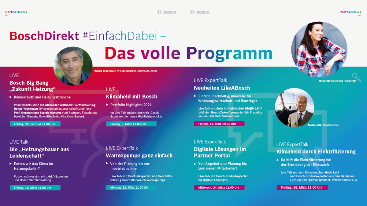 BoschDirekt 2021 Programm