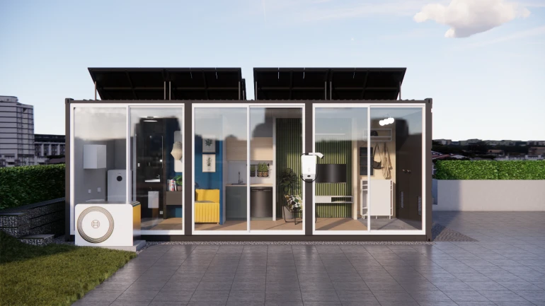 Bosch Haus mit Glasfront.