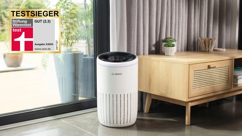 Bosch Air 4000: Testsieger bei Stiftung Warentest mit Note "Gut" (2,3).