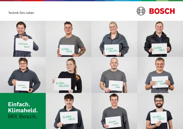 Klimaheldinnen und Klimahelden auf einer Galerie