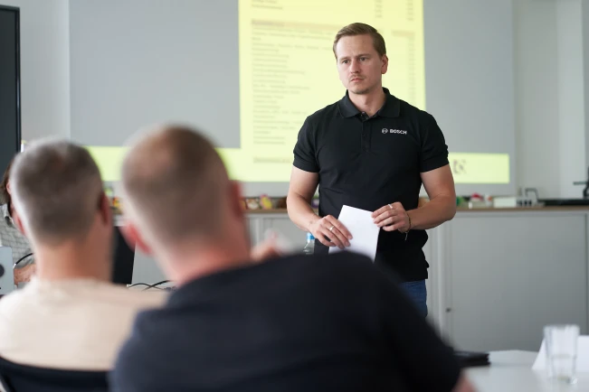 Johannes Maier auf dem Jungmeister-Event