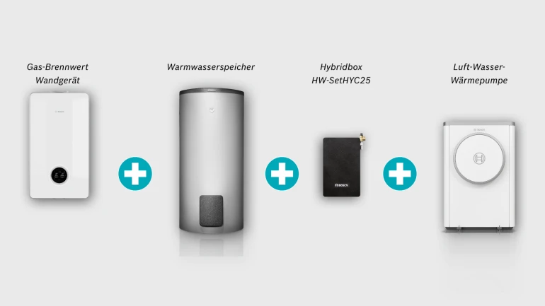 Condens 9800i W und Hybrid-Box