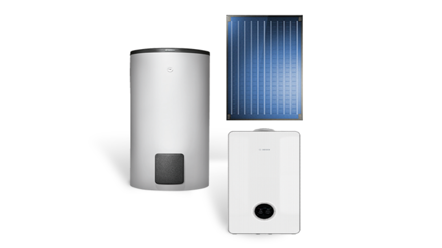 Gasbrennwertsystem mit Solar Gasbrennwertsystem mit Solar